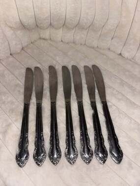 Vintage Northland Oneida "Carolina" Stainless Korea Dinner Knives - Set of 7